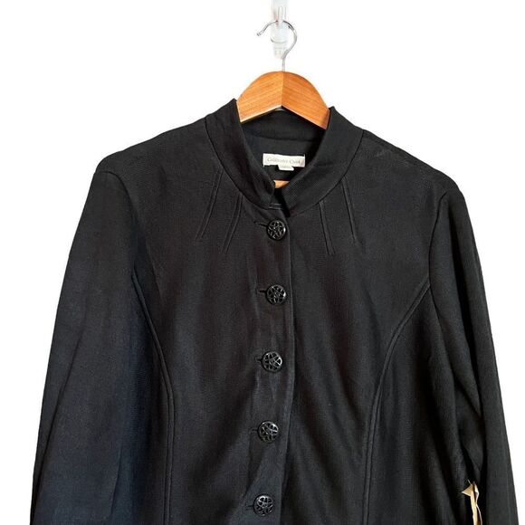 NWT! Coldwater creek black double knit coat - Picture 2 of 11